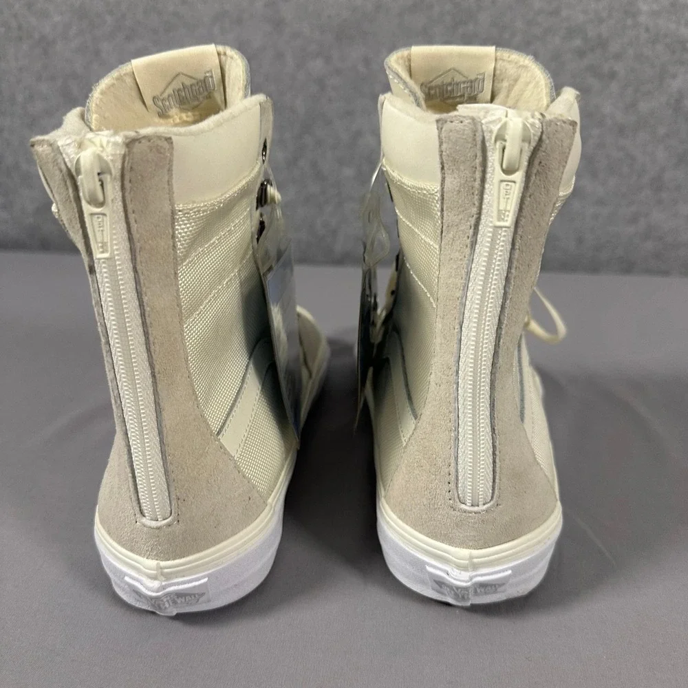Vans A Super SK8-Hi Zip MTE Womens 8.5 Mens 7 Marshmallow Rare Sample Sneakers
